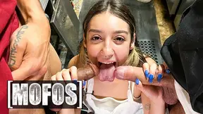 Slutty Violet Gems Takes Every Man's Dick Inside Her Mouth Before Gets Covered With Their Cum - Hot