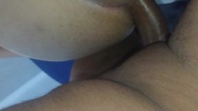 My Cuckold Gets Ass Fucked Rough by My Bull