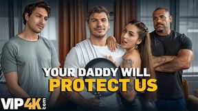 Isabella Lapiedra, Denis Marti & Big Rami VIP4K enjoy deep throat, kissing, and small tits play