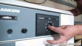 ”Unshaved pussied teen fucks oldie”