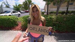 Picked up tanned blonde Latina and fucked her all the way