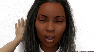 Dark-skinned ebony beauty teases and fingers herself in intimate POV