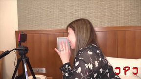 wife makes a video call to her husband during sex