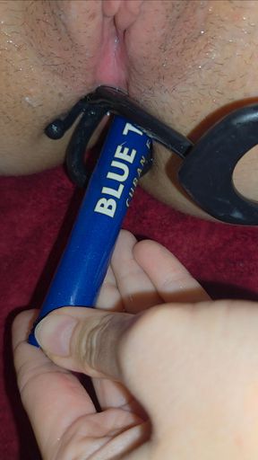 Ana Liz Stuffs Her Hungry Asshole and Stretches Her Tight Pussy with Her Fingers and Cums One After the Other.