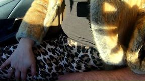 Cheating wife goes fur coat shopping with her husband's friend out door fun 221 p1