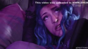 Masked Goth Femboy Bounces On Huge Cock With Angel Elias And Edward Terrant