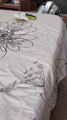 Powerful moment from "mother-in-law shaves my dick and then jerks off"