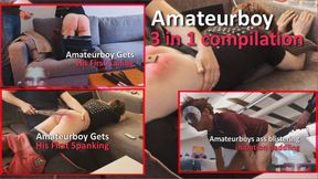 Amateurboy 3 in 1 spanking compilation