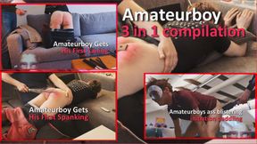 Amateurboy 3 in 1 spanking compilation