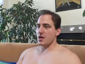 Sexy blonde and black hair babes suck on four dick on couch