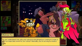 Blonde & Redhead Heroines Seduce Goblins for Kinky Cartoon Action