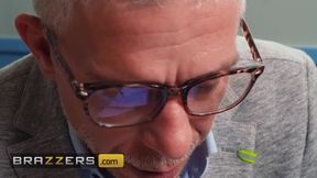 BRAZZERS - Professor Mick Blue And Student Hollywood Cash Give Ryan Reid A Hardcore DP Lesson