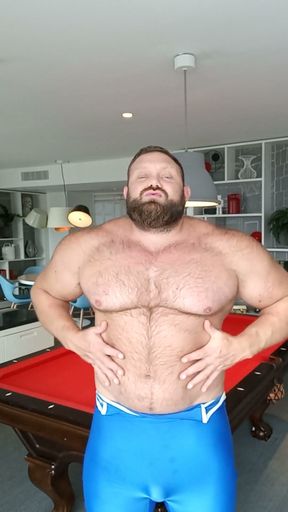 Jack Stacked - Dominant Muscle Daddy Wrestling Singlet Strip and Dirty Talk