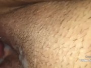 Quick nut bust on BBW pussy