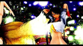 Half-naked girls dance and sing