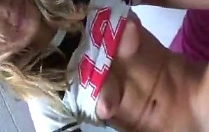 Teen kassia getting off