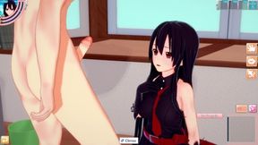Akame Loses Her Virginity And Gets Creampied Twice By A Big Dick!! With Anime Girl