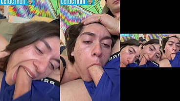 COMPLETE GIRLFRIEND EXPERIENCE: Sloppy Sunday Sofa Blowjob Aubry Babcock vol.50