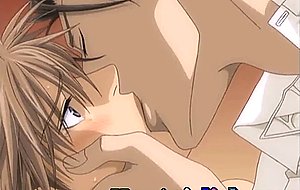 Tied up anime gay twink getting honey jerked and bareback