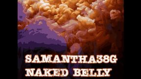 Naked Chubby Belly fetish of BBW Samantha 38g