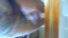 feelin horny in front of the bathroom mirror