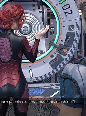 Stranded in Space - Holding Hands with Asian Scientist MILF