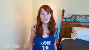 Amateur redhead chick takes it in the rear and gets creampied while