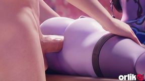 widowmaker overwatch 3d - big dick ruins her snipe attempt - doggystyle & beach jack-o pose big ass fuck