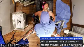 Doctor's hard cock blasts 20s patient's pussy in medical BDSM