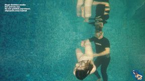 Helen and Aoro and sweet underwater bondage