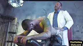 Tattooed Stud Barebacked By His Doctor Before Fisting
