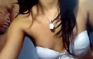 Amateur Brunette Ladyboy Handles Stout Rod