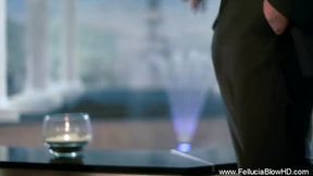 Beautiful Blonde Jazzy Blowjob