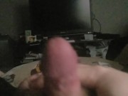 Morning Wood Pre Cum - are you more horny in AM or PM? Comment below!