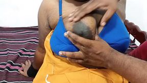 Blacked-out Tamil wife gets blown and pounded by hubby, heavy on filthy cusswords.