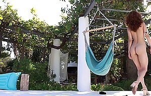 Irene rouse, relax in the garden backstage