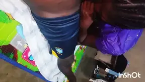 Restless Village Girl Sucks Black Rod Like Bombom