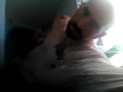 Angry jerking in the shower