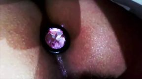 Hot Latina with plug in ass licked and anal fucked afterwards