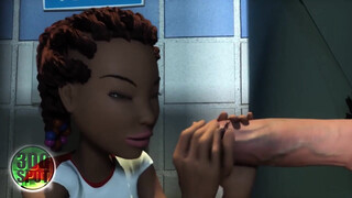 3Dgspot - Teen Cheerleader Deepthroats And Fucks A Random Big Cock In Glory Hole! Uncensored Sex!