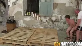 Sebastian Kane Dominates Bound Twink Alex Faux in Hot BDSM Wax Play – 18+