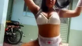 Dancing her ass off on camera for her boyfriend