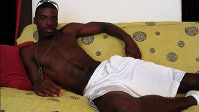 Amazing black dick showcased during hot masturbation