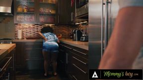 MOMMY'S BOY - Hot Pregnant Girl Gets Fucked Hard During Midnight Snack With Sticky Cumshot