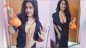 Hot desi bhabhi brought apples for her brother-in-law