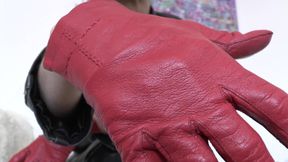 Demonstration of Short Leather Gloves and Gloves Sniffing POV, Lady Victoria Valente