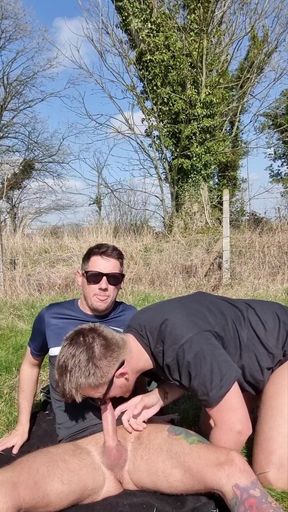 Fucking My Chav Step Brother Bareback Outdoors in Woods