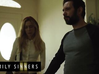 FAMILY SINNERS - Seductive Golden-haired Stepsister Surrenders To Her Stepbrother’s Unfathomable Oral-job Enjoyment