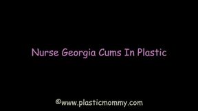 Nurse Georgia Cums In Plastic