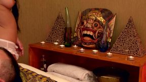 Sexy Masseur Massages Huge Cock, Fucks and Cumshot